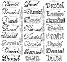 some type of font that can be used to spell out names