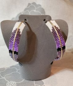 Rainbow Feather Hoop Earrings - Etsy Adjustable Hoop Earrings With Tiny Beads, Hoop Earrings With Tiny Beads, Adjustable Round Beaded Earrings With Tiny Beads, Handmade Adjustable Small Hoop Earrings, Handmade Beaded Bracelets For Gifts, Adjustable Purple Hoop Earrings, Handmade Beaded Hoop Earrings Gift, Handmade Beaded Hoop Earrings For Gifts, Adjustable Purple Round Hoop Earrings