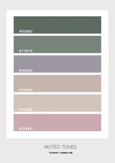 the color scheme for muted tones