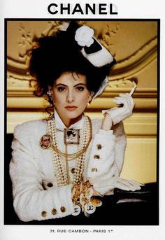 Inès de la Fressange, Chanel 1986 Chanel 80s, Vintage Fashion 1980s, Fashion 1980s, Chanel Runway, 80's Fashion