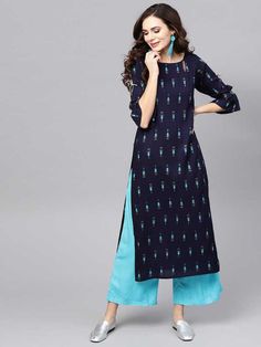 Salwar Styles, Printed Kurti Designs, Kurti Designs Latest, Long Kurti Designs, Salwar Kamiz