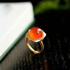 •Condition: Brand new•Center Stone: 5A+ Natural Southern Red Agate Superior Quality•Ring Weight: 5.09g (depand the ring size)•Ring Dimension: 17x16x9.5mmThe item will be gift wrapped and shipped.---------------------------------------------------------Available in :14k Rose or Yellow Gold, White Gold18k Rose or Yellow Gold, White Goldand Platinumplease message us before you put the order if you wanna customize different materials.------------------AUTHENTICITY------------------Authenticity is th Yellow Gold Agate Rings For Gift, Yellow Gold Agate Rings With Gemstone, Elegant Agate Ruby Ring With Polished Finish, Elegant Ruby Ring With Polished Agate, Elegant Carnelian Ring In Yellow Gold, Elegant Carnelian Yellow Gold Rings, Elegant Yellow Gold Carnelian Ring, Elegant Yellow Gold Agate Ring, Elegant Moonstone Ring Ideal For Gifting