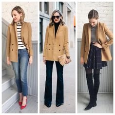 Camel Blazer Outfit, Blazer Outfits Women, Camel Coat Outfit Casual, Camel Coat Outfit, Pijamas Women, Camel Blazer, Coat Outfit, Camel Coat, Coat Outfits