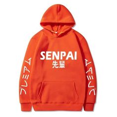 The perfect wardrobe winter addition, this kawaii Senpai hoodie may be your new favorite. Available in 6 sizes, each color offers black or white lettering. With so many color choices, which Senpai hoodie will you be styling this winter? Grab your kawaii Senpai hoodie today! Size Chart: White Kawaii Hoodie With Letter Print, Harajuku Style Hoodie With Letter Print, Harajuku Long Sleeve Hoodie With Letter Print, Winter Harajuku Hoodie With Letter Print, Kawaii Streetwear Hoodie With Letter Print, Kawaii Long Sleeve Hoodie With Letter Print, Harajuku Hooded Sweatshirt With Letter Print, Kpop Style Hooded Sweatshirt For Fall, Kpop Hooded Sweatshirt For Fall