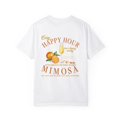 Mimosa please....Because brunch without bubbles is just a sad late breakfast. Relaxed Fit 100% Pre-shrunk Cotton. Ethically Grown and Harvested Machine wash: cold (max 30C or 90F); Do not bleach; Tumble dry: low heat; Iron, steam or dry: low heat; Do not dry clean. Summer Graphic Tee For Brunch, Summer Graphic Print T-shirt For Brunch, Summer Party T-shirt With Slogan, Funny Print Graphic Tee For Brunch, Party Festival, Girls Weekend, Mimosa, Beach Party, San Jose