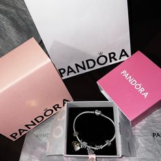 Brand New Includes: Bracelet 4 Charms And 2 Clamps Also : Gift Box And Rubber Band Bow. 100% Authentic Pandora Jewelry Box, Pandora Silver, Xmas Cake, Rubber Bands, Pandora Jewelry, Pandora Charms, Pandora Charm Bracelet, Womens Jewelry Bracelets, Jewelry Box