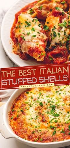 the best italian stuffed shells are on display in this restaurant advertiser's book