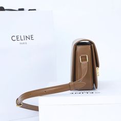 Size: 18.5cm*14cm*6cm It comes with Dust box, Care manual, Tag, and Paper bag. Luxury Saddle Bag For Daily Use, Luxury Rectangular Saddle Bag For Daily Use, Designer Brown Box Bag For Mobile Phone, Elegant Shoulder Belt Bag For Shopping, Luxury Rectangular Saddle Bag For Shopping, Designer Rectangular Belt Bag For Everyday Use, Designer Everyday Rectangular Belt Bag, Brown Rectangular Box Bag With Mobile Phone Bag, Brown Rectangular Box Bag With Mobile Phone Holder