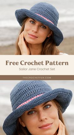 the free crochet hat pattern is easy to make