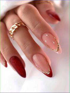 Black Nails 2023, Red And Black Nail Designs, Red And Black Nail, Red And Black Nails, Nails Wallpaper, Nail Designs Ideas, Chic Nail Art, New Years Eve Nails, Korean Nail Art