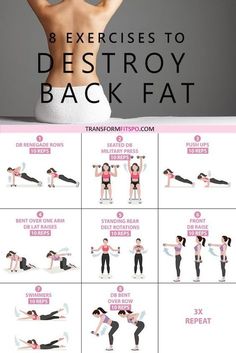 Exercises For Back Fat, Exercises For Back, Evening Workout