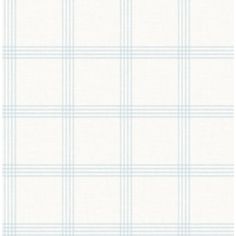 a white and blue plaid wallpaper with lines on the bottom, in various sizes