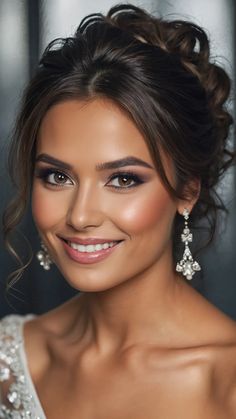 15 Bridal Hairstyles That’ll Make You Say I Do to Your Hair! - Cheerful Talks Bride Hairstyles Mid Length, Wedding Hairstyles For Backless Dress, Half Up Half Down Wedding Hair Curly, Elegant Wedding Hairstyles Half Up Half Down, Hair For Wedding Bride, Wedding Hair For Round Face, Half Up Half Down Bride Hair, Gala Hairstyles Long Classy, Brides With Bangs