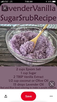 Hand Scrub Homemade, Vanilla Sugar Scrub, Scrub Recipe Diy, Diy Sugar Scrub Recipe, Body Scrub Recipe, Sugar Scrub Homemade, Homemade Scrub