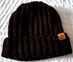 Crochet Beanie, Ribbed Beanie, Hat in Brown with Black Specks Fits Adult head up to 23 inches  Beanie is crafted from 100% Acrylic Yarn  Can be machine washed, lay flat to dry. Brown with Black Specks Handmade Fitted Brown Hat, Adjustable Brown Crochet Cap, Adjustable Crochet Brown Hat, Fitted Brown Knitted Hat, Fitted Brown Crochet Hat, Casual Style, Fitted Brown Crochet Hat Casual, Fitted Brown Crochet Hat, Casual Fitted Brown Crochet Hat, Warm Brown Crochet Hat, One Size