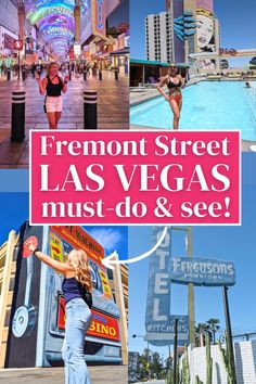 Best Things to Do on Fremont Street Las Vegas: A Must-See Guide! Looking for cheap things to do in Vegas? Fremont Street offers unique experiences, old Vegas charm, and places to visit beyond gambling. Check out my favorite things to do downtown, from the best restaurants to must-see spots! Perfect for your Las Vegas itinerary. Freemont Street Las Vegas, Las Vegas Strip Map, Vegas Itinerary, Usa Vacations, Fremont Street Las Vegas, Downtown Vegas, Las Vegas Itinerary