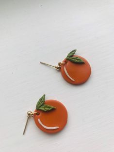 Orange Earrings// Fruit Earrings // Summer Earrings//spring | Etsy Turkey Handmade Minimalist Orange Earrings, Minimalist Handmade Orange Earrings, Orange Dangle Polymer Clay Earrings, Orange Dangle Earrings Polymer Clay, Orange Polymer Clay Dangle Earrings, Orange Dangle Earrings In Polymer Clay, Autumn Earrings, Easter Earrings, Spring Earrings