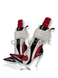 THE OG HYBRID This design blends the iconic details of the Jordan 1 with elements of the Geobasket sneaker. Punk Style Outfits, Heeled Lace Up Boots, Trendy Shoes Sneakers, Shoes Heels Classy, Aesthetic Shoes, High Heel Boots Ankle, Fabulous Shoes, Silver Shoes, Shoe Closet