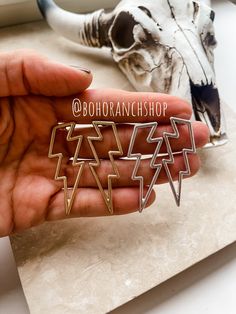 "Thunderbolt Earring - 1.875\" drop - Post back - Lead compliant" Lightning Bolt Earrings Dangle, Bolt Earrings, Lightning Bolt Earrings, Western Rodeo, Wedding Jewelry Earrings, Lightning Bolt, Earrings Dangle, Wedding Earrings, Rodeo