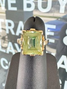 Fashion 14k yellow gold fashion ring with green stone cushion shape. Size 5.5. Total weight: 5.1 grams. Very beautiful and gorgeous. The best choice for you! Perfect gifts 💍🎁 Emerald Ring In 14k Yellow Gold With Square Cut, Square Cut Emerald Ring In 14k Yellow Gold, Art Deco Green Emerald Ring In 14k Gold, Art Deco Emerald Ring In 14k Gold, 14k Yellow Gold Emerald Ring With Rectangular Stone, Fine Jewelry Green Rings With Rectangular Stone, 14k Gold Green Rectangular Ring, Rectangular Green 14k Gold Ring, Green Rectangular 14k Gold Ring