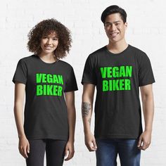 Get my art printed on awesome products. Support me at Redbubble #RBandME: https://www.redbubble.com/i/t-shirt/Vegan-Biker-by-IdeasForArtists/161346656.FB110?asc=u Fashion Essentials, Gray Tshirt, Tshirt Colors, Male Model, Wardrobe Staples, Heather Grey