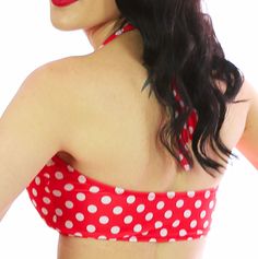 OMG LuLu top is super adorable! Made with red and white polka dot print, sweetheart neckline and fully padded front for a vintage inspired look. Mix and match LuLu with a variety of bottoms for your perfect custom look! Made in the U.S.A of the best quality nylon/lycra and perfect for swimming. Polka Dot Print, Dot Print, Mix And Match, White Polka Dot, Sweetheart Neckline, Vintage Inspired, Polka Dot, Red And White, Polka Dots