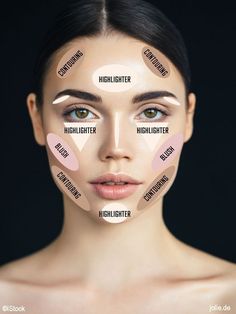 10 Infographics That Show You How to Contour Every Part of Your Body Contour tutorials on YouTube aren't always helpful, especially if you're learning from a beauty guru who doesn't have the same face shape as you do. I find that when I'm helping to teach other women and girls how to contour, I tell [...] Bentuk Alis, Contour Tutorial, Mekap Mata, Makeup Order, Smink Inspiration, Makijaż Smokey Eye, Makeup Guide