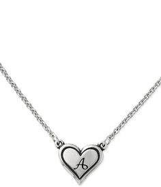 From James Avery, this necklace features:  Sterling silverLobster claw closureTwo adjustable sizesAdjustable from approx. 15" - 17"Made in the USA. Elegant Adjustable Nickel-free Heart Necklace, Adjustable Sterling Silver Heart Necklace For Everyday, Adjustable Double Heart Sterling Silver Necklace, Adjustable Sterling Silver Double Heart Necklace, Adjustable Heart Necklace With Lobster Clasp, James Avery Necklace, Heart Initial Necklace, Dope Jewelry, James Avery