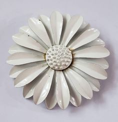 Fun Brooch  Needs to be cleaned  No Returns Vintage White Flower Brooches, White Vintage Flower Brooches, Vintage White Flower Brooch, Vintage White Flower Enamel Pin, Fun Brooch, Flower Retro, Hendersonville Nc, Fun Ornaments, Enamel Flower