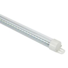 an image of a fluorescent tube light with white lights on the bottom and one side