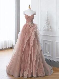 Pink Wedding Dress Princess, Prom Dresses Classy Elegant, Debut Dress, Light Pink Wedding Dress, فستان زهري, Wedding Dress Pink, Debut Dresses, Wedding Dresses Pink, Pink Princess Dress