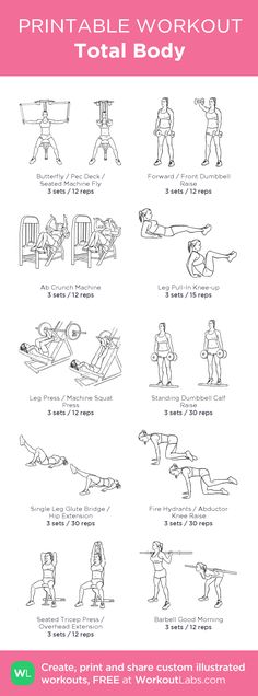 the printable workout guide for women