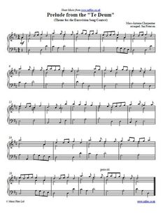 sheet music with the words'pride from the t - dum '