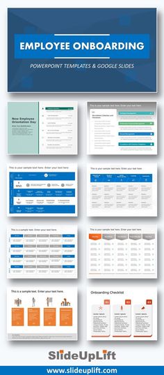 Employee Onboarding Templates | SlideUpLift Induction Plan For New Employees, Hr Department Design, Employee Orientation Presentation, Onboarding Checklist Template, Employee Onboarding Template, Employee Training Plan Template, Hr Presentation, Human Resource Management Templates, Ppt Animation