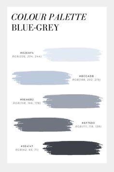 the color palette for blue grey