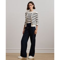 The wide-leg silhouette of these mid-rise pants is realized in light-as-air linen making them a perfect choice for warmer days. An elasticized drawcord waist amps up their casual appeal while “LRL”-engraved metal cord ends add a subtle signature finish. Engraved Metal, Cord Ends, Wide Leg Linen Pants, Metal Engraving, Linen Women, Wide Leg Pants, Mid Rise, Classic Style, Wide Leg