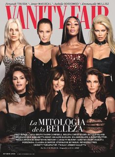 Descubre lo que los protagonistas del mundo del espectáculo, la sociedad, las finanzas y la cultura revelan en exclusiva para Vanity Fair. La única revista en España que habla de lo que la gente habla: fiestas, arte, política, moda, deporte ... siempre desde otro punto de vista. Vanity Fair Covers, Vanity Fair Magazine, Paulina Porizkova, Nadja Auermann, Carolyn Murphy, Stephanie Seymour, Lauren Hutton, Original Supermodels, 90s Supermodels