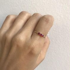 Green Sapphire Necklace, Ruby Ring Designs, Dainty Ruby Ring, July Birthstone Ring, Natural Ruby Ring, Blue Sapphire Necklace, October Birthstone Rings, Her Ring, Braided Ring