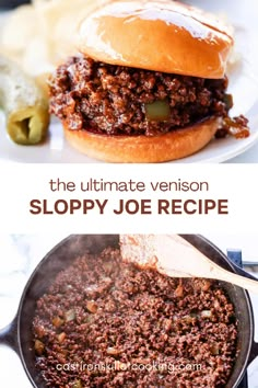 the ultimate sloppy joe recipe is made with only three ingredients