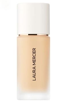 Laura Mercier Real Flawless Weightless Perfecting Foundation | Nordstrom Hydrating Foundation, Waterproof Foundation, Flawless Foundation, Improve Skin Tone, Improve Skin Texture, Smoother Skin, Laura Mercier, Makeup Foundation, Setting Powder