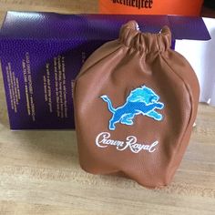 New Never Use One Lather Collectible Foodball Bag Inside The Crown Royal Gift Box Crown Royal Gift Bags, Royal Crown Bag Ideas, Crown Royal Bags Ideas, Crown Royal Pillows, Crown Royal Crafts, Royal Accessories, Crown Royal Bags, Male Crown, Bag Inside