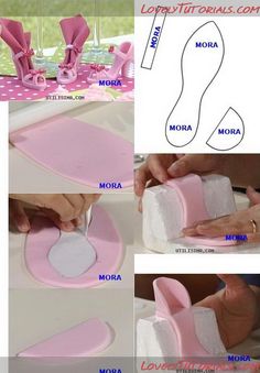 instructions for how to make a pink bunny toilet paper holder