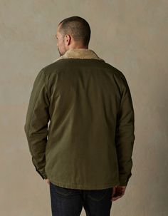 Meet the modern take on the classic canvas chore coat. We've paired ultra-sturdy duck canvas with soft, high comfort brushed flannel for a jacket that's comfortable on the inside, and tough on the outside. This jacket is modern and stylish enough to wear downtown, but don't let its good looks fool you - it's just as at home carrying an armload of firewood as it is sampling microbrews. Relaxed Cotton Outerwear With Fleece Lining, Everyday Winter Utility Jacket, Winter Cotton Shacket In Solid Color, Winter Utility Jacket With Corduroy Collar In Cotton, Winter Cotton Utility Jacket With Corduroy Collar, Fall Khaki Cotton Sport Coat, Classic Outerwear With Corduroy Collar And Relaxed Fit, Fall Cotton Sport Coat With Corduroy Collar, Cotton Sport Coat With Corduroy Collar For Fall