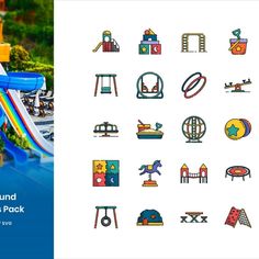 Playground Pack Icon Set Playground Set, Icon Set, Typography, Quick Saves