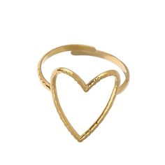 Open My Heart Ring - Bettina H. Designs Open My Heart, My Heart, Heart Ring, Plating, Ring, Gold