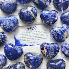 CRYSTALS - ROCKS WITH SASS — Rocks with Sass Sapphire Spiritual Meaning, Sodalite Affirmation, Sodalite Crystal Affirmation, Spiritual Agate Gemstone Crystals, Blue Mineral Crystal For Healing, Heart Rocks, Kyanite Jewelry, Protection Symbols, Key Words