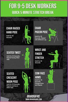 a poster with instructions on how to use the chair for desks and work areas