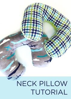 the neck pillow is made out of fabric