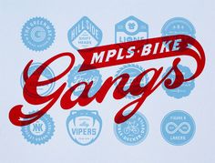 an image of the words garages painted on a white background with blue and red colors