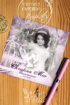 purple dragonfly horse carriage princess quinceanera invitations, elegant purple mis quince anos invitations Purple Artwork, Horse Carriage, Quinceanera Invitations, Quinceanera, Horses